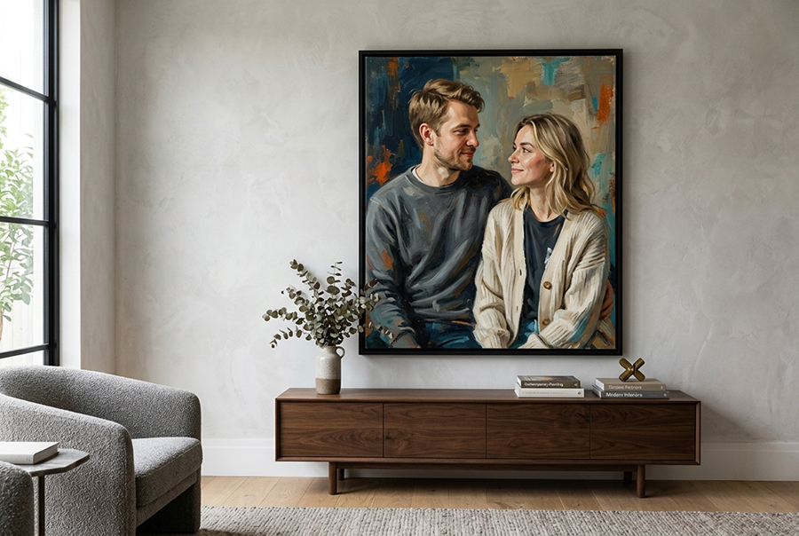 мужской портрет на холсте лучший подарок