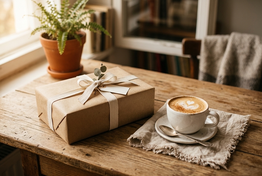 практичный подарок мужу на день рождения — красивая упаковка