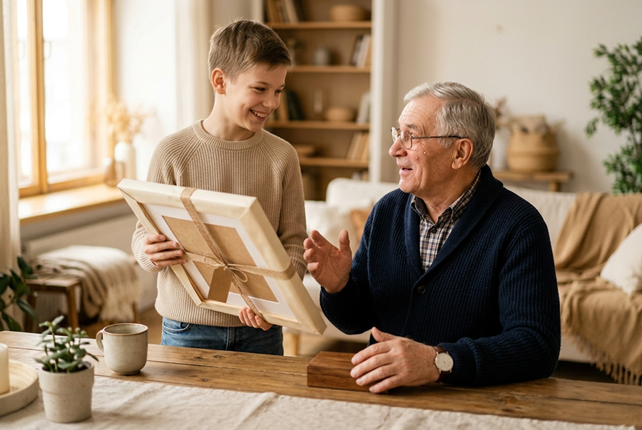 подарок дедушке от внука на день рождения