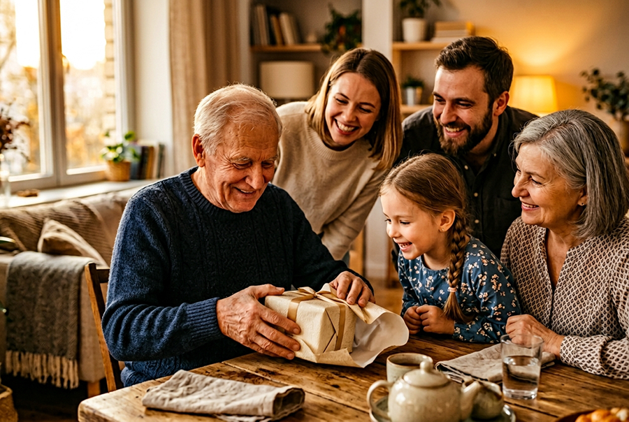 подарок дедушке на день рождения от всей семьи