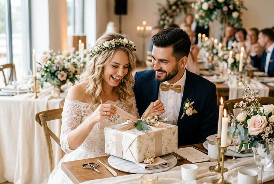 красивый подарок молодоженам на свадьбу