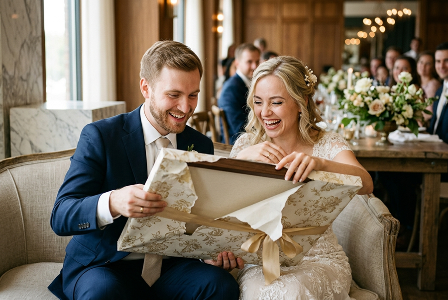 подарок сюрприз на свадьбу молодоженам реакция