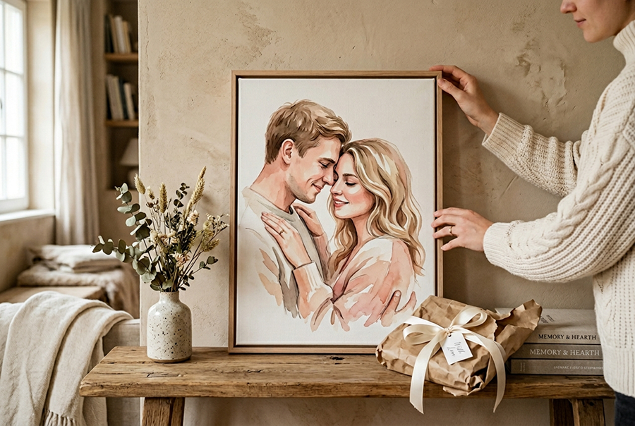 портрет на холсте лучший недорогой подарок на любой случай