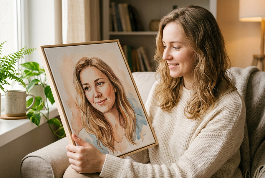 портрет в подарок что подарить недорого