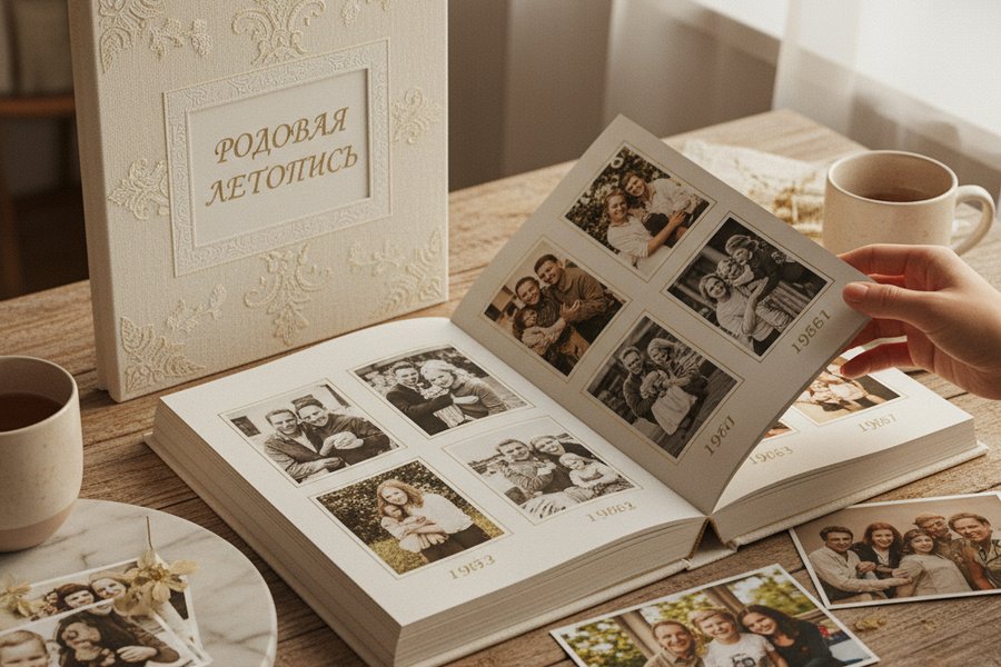 семейная фотокнига как подарок на юбилей 70 лет