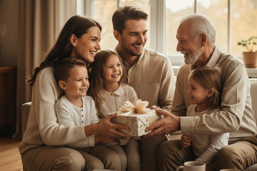 коллективный подарок отцу на юбилей 80 лет