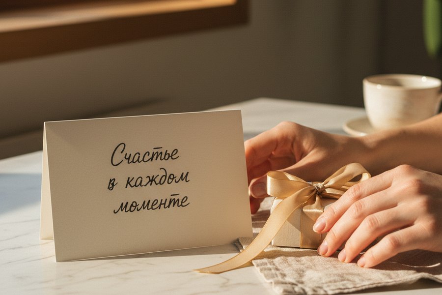 простой недорогой подарок с личным смыслом