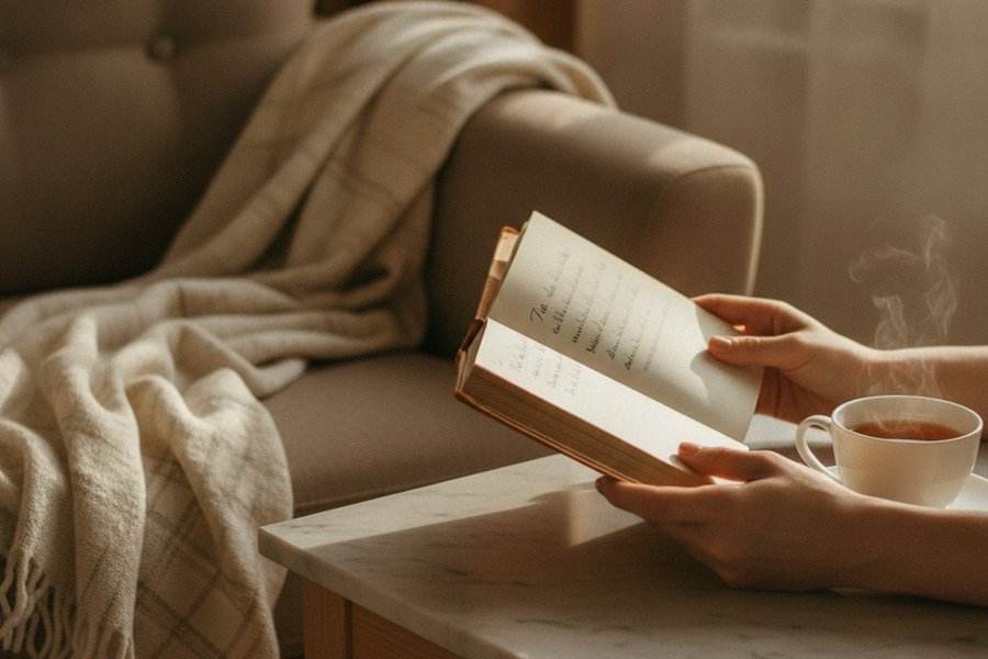 подарок сестре на 8 марта книга и чай