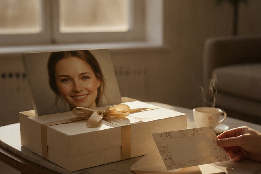 оригинальный подарок на 9 лет портрет на холсте упаковка